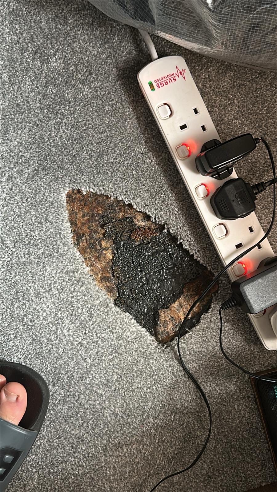 Another carpet burn repair example